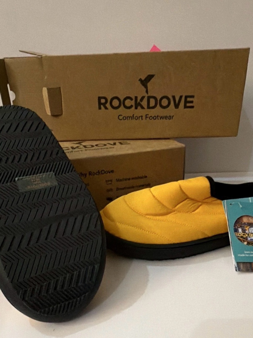 RockDove Men’s Yellow Slip-On Loafers